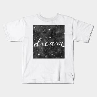 Watercolor galaxy dream Kids T-Shirt